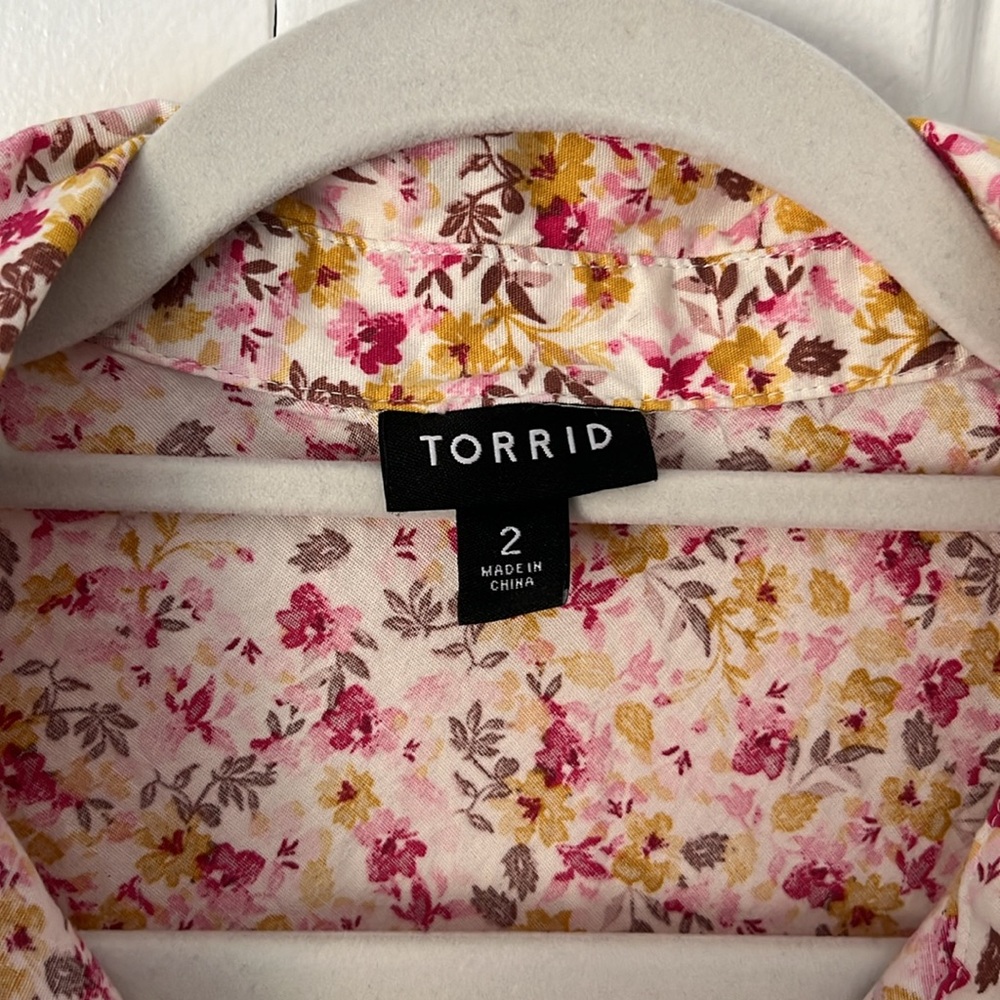 torrid Pink Floral Sleeveless Midi Dress - Picture 4 of 5